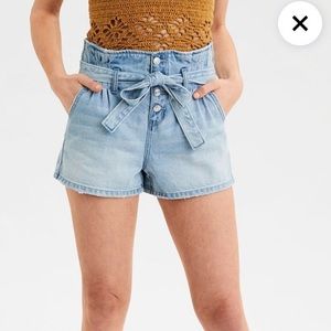 Paper-bag Mom Shorts